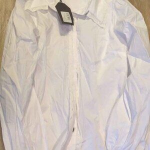 Disturbia size 4 grace lace trim button up shirt size 4 new